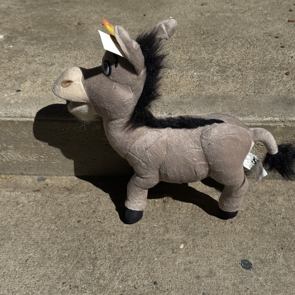 Vintage Shrek 2 NWT Donkey Plush Stuffed Animal Toy 2004 Nanco
